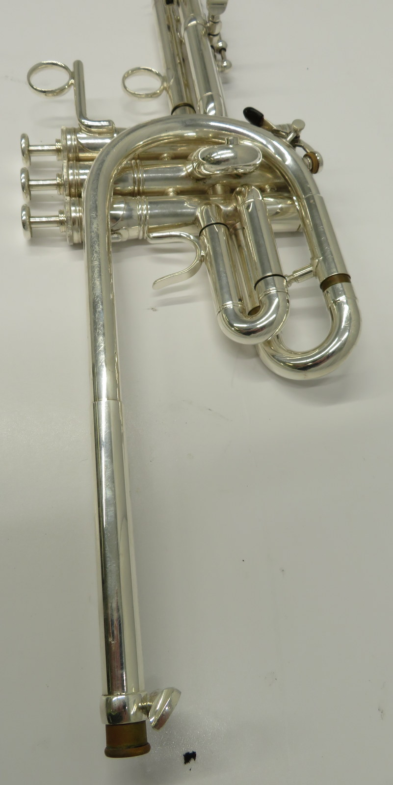 Smith-Watkins fanfare trumpet with case. Serial number: 779. - Image 10 of 14