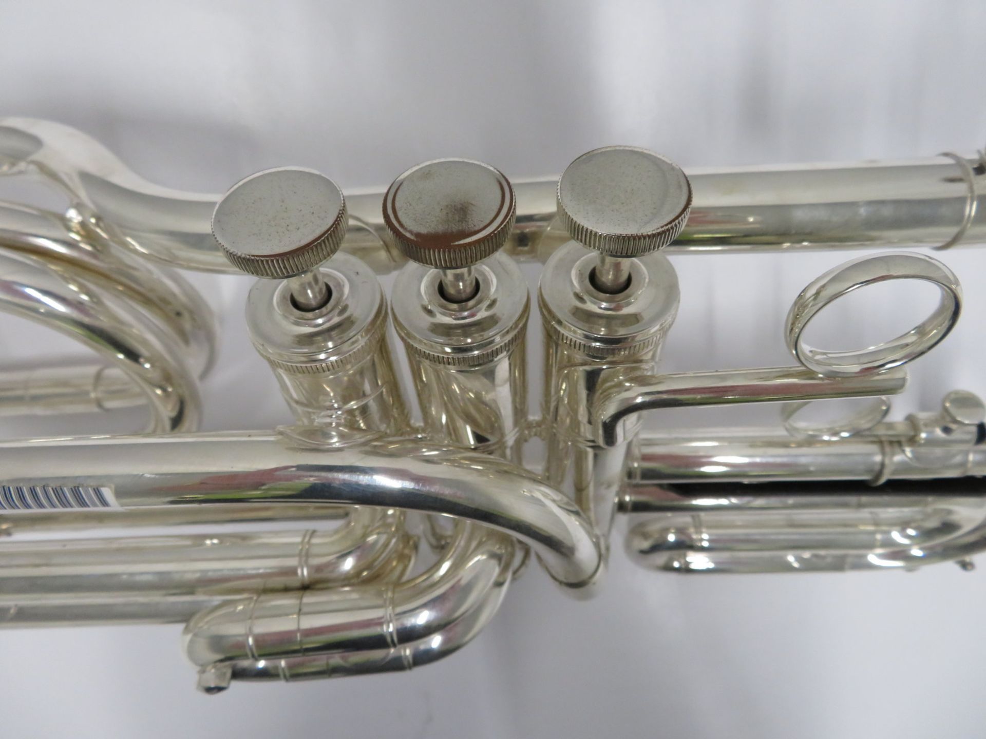 Smith-Watkins fanfare trumpet with case. Serial number: 33104. - Image 6 of 17