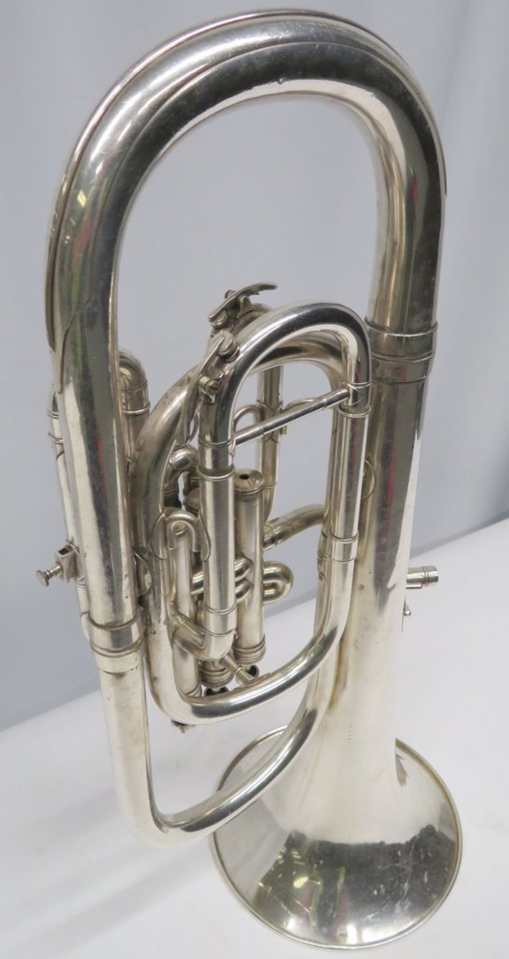 Boosey & Hawkes Imperial Baritone sax horn with case. Serial number: 458044. - Image 8 of 12