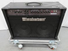 Blackstar HT Metal 60 guitar amp in flight case. Serial number: 131212HCB006.