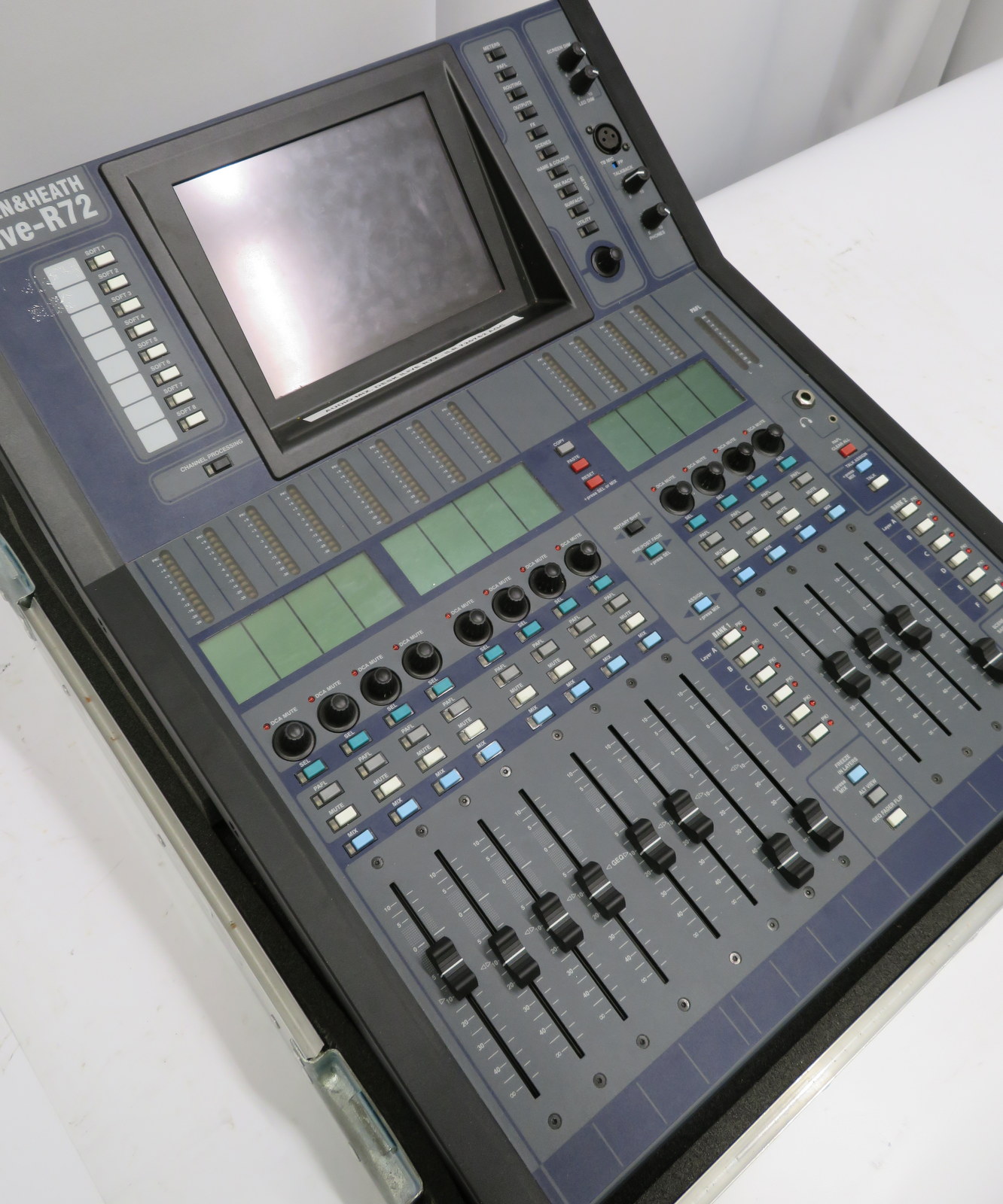 Allen & Heath iLive-R72 mixing desk in flight case. Serial number: 720762. - Image 2 of 9