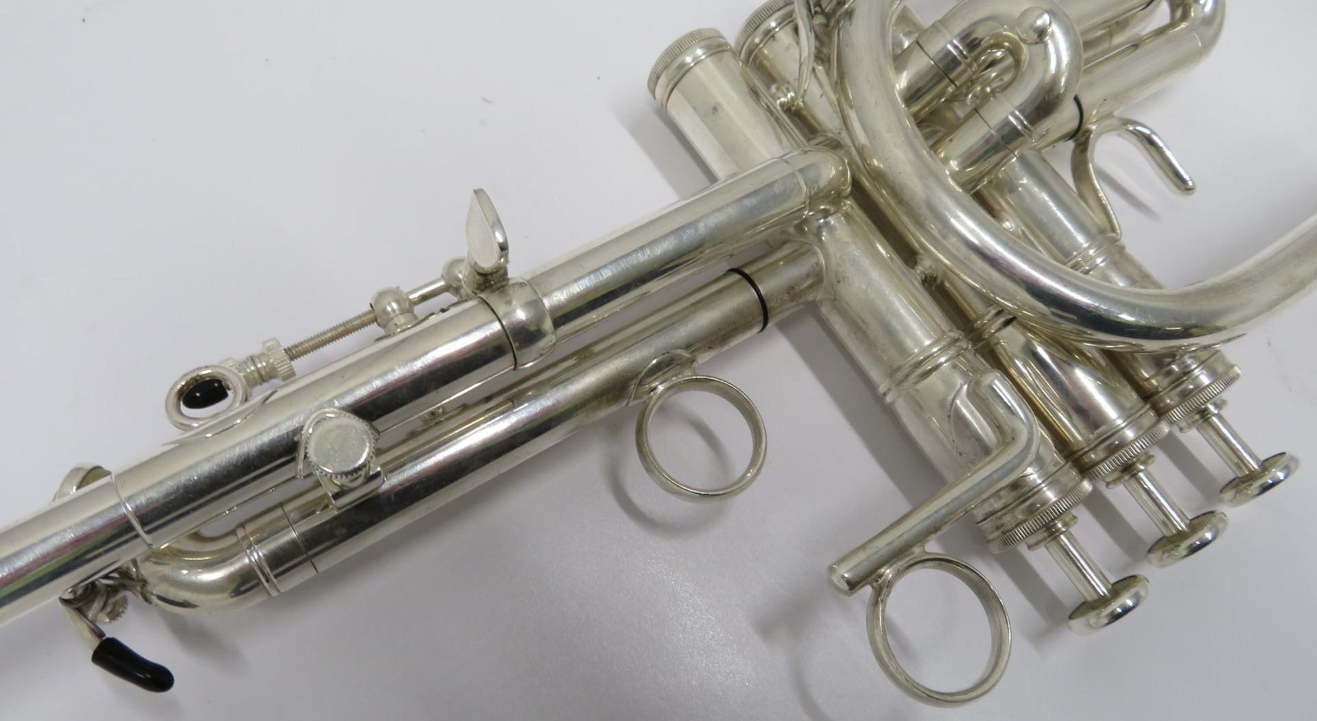 Smith-Watkins fanfare trumpet with case. Serial number: 787. - Image 14 of 14