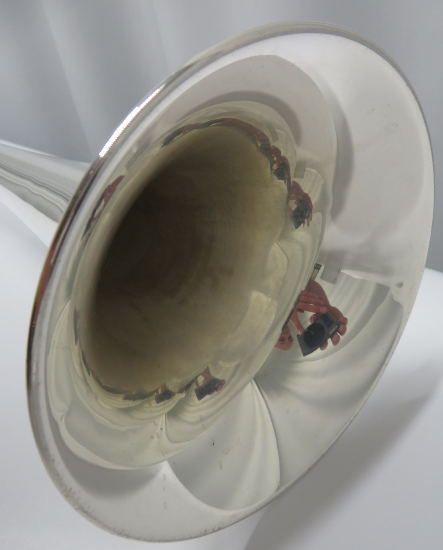 Besson International BE708 fanfare trumpet with case. Serial number: 887800. - Image 11 of 14