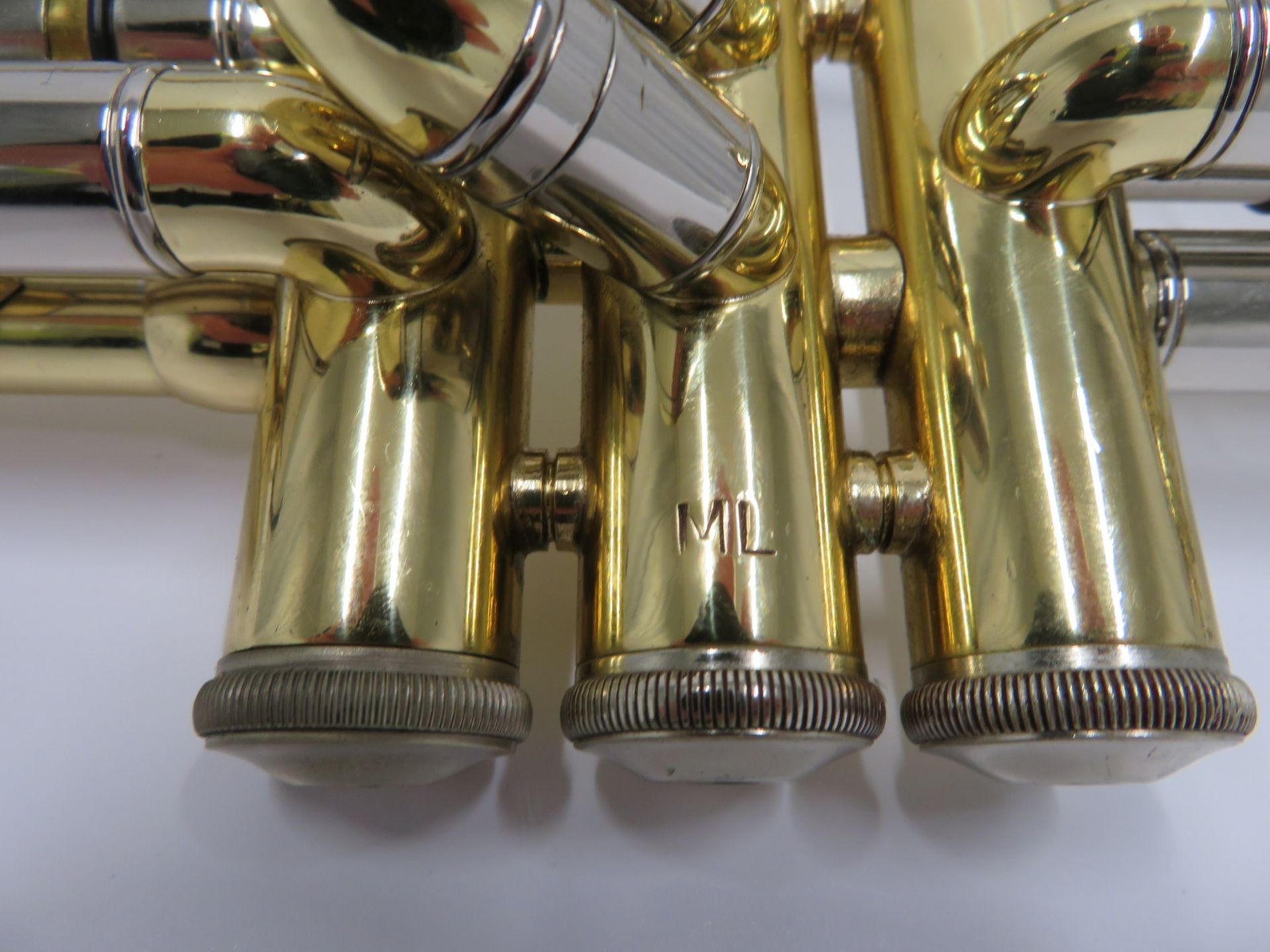 Bach Stradivarius model 37 ML trumpet with case. Serial number: 500793. - Image 7 of 12