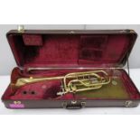 Besson Sovereign model 943GS trombone with case. Serial number: 839103.