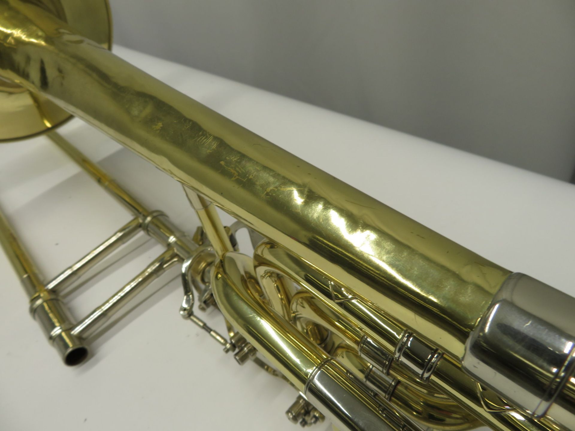 Bach Stradivarius model 50B bass trombone with case. Serial number: 85116. - Image 7 of 17