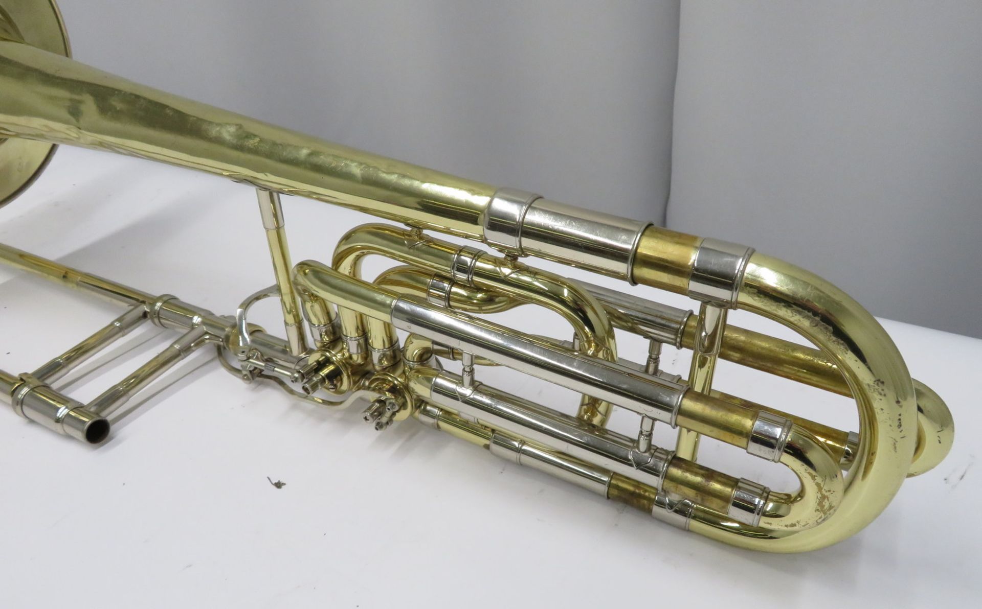 Bach Stradivarius model 50B bass trombone with case. Serial number: 85116. - Image 5 of 17