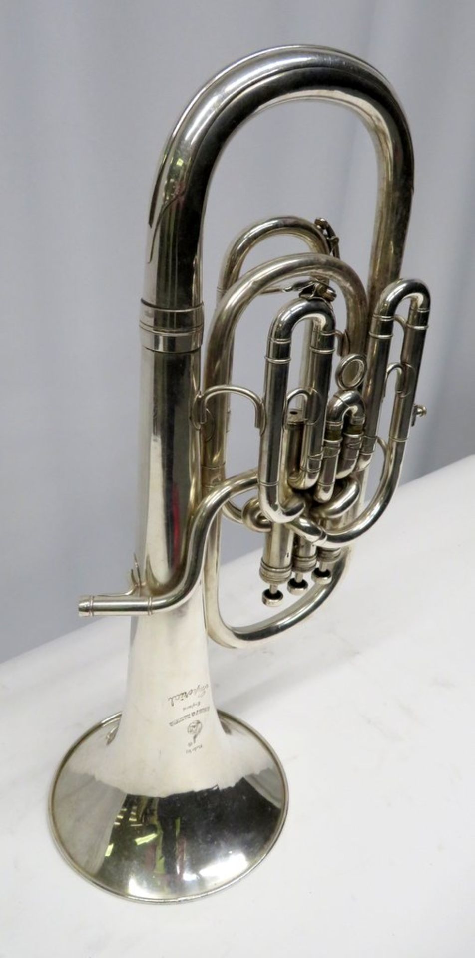 Boosey & Hawkes Imperial Baritone sax horn with case. Serial number: 458044. - Image 3 of 12