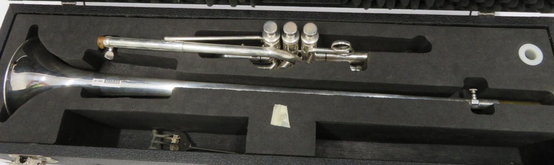 Smith-Watkins fanfare trumpet with case. Serial number: 787. - Image 2 of 14