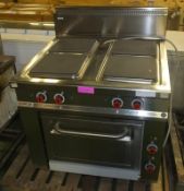 Offcar CQE914 Hotplate & Oven W900 x D900 x H870mm.