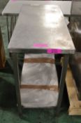 Stainless Steel Table W920 x D430 x H830mm.