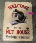 Nut House Tin Sign 700x500mm.