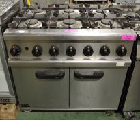 Lincat 6 Burner Range Cooker.