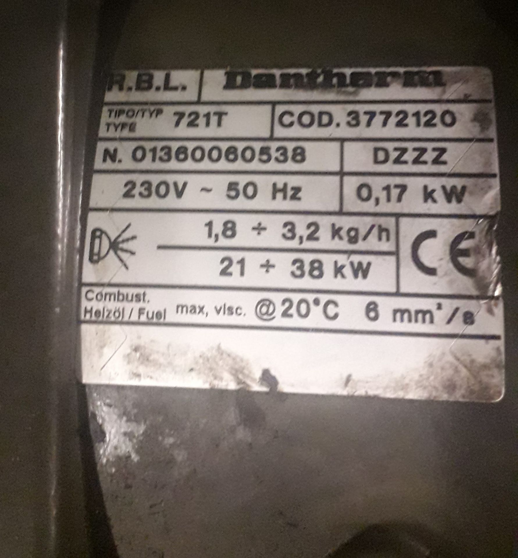 2x Dantherm Heaters - Duct Type. - Image 2 of 2