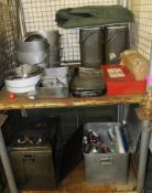 Field Kitchen set - cooker, oven, utensil set in carry box, norweigen food boxes