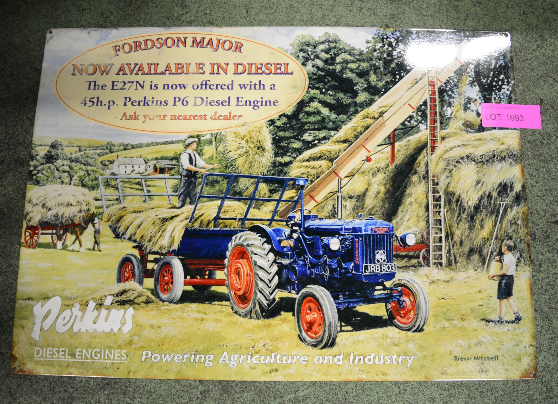 Fordson Major Tin Sign 700x500mm.