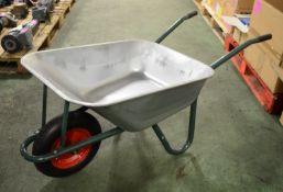 Metal wheelbarrow