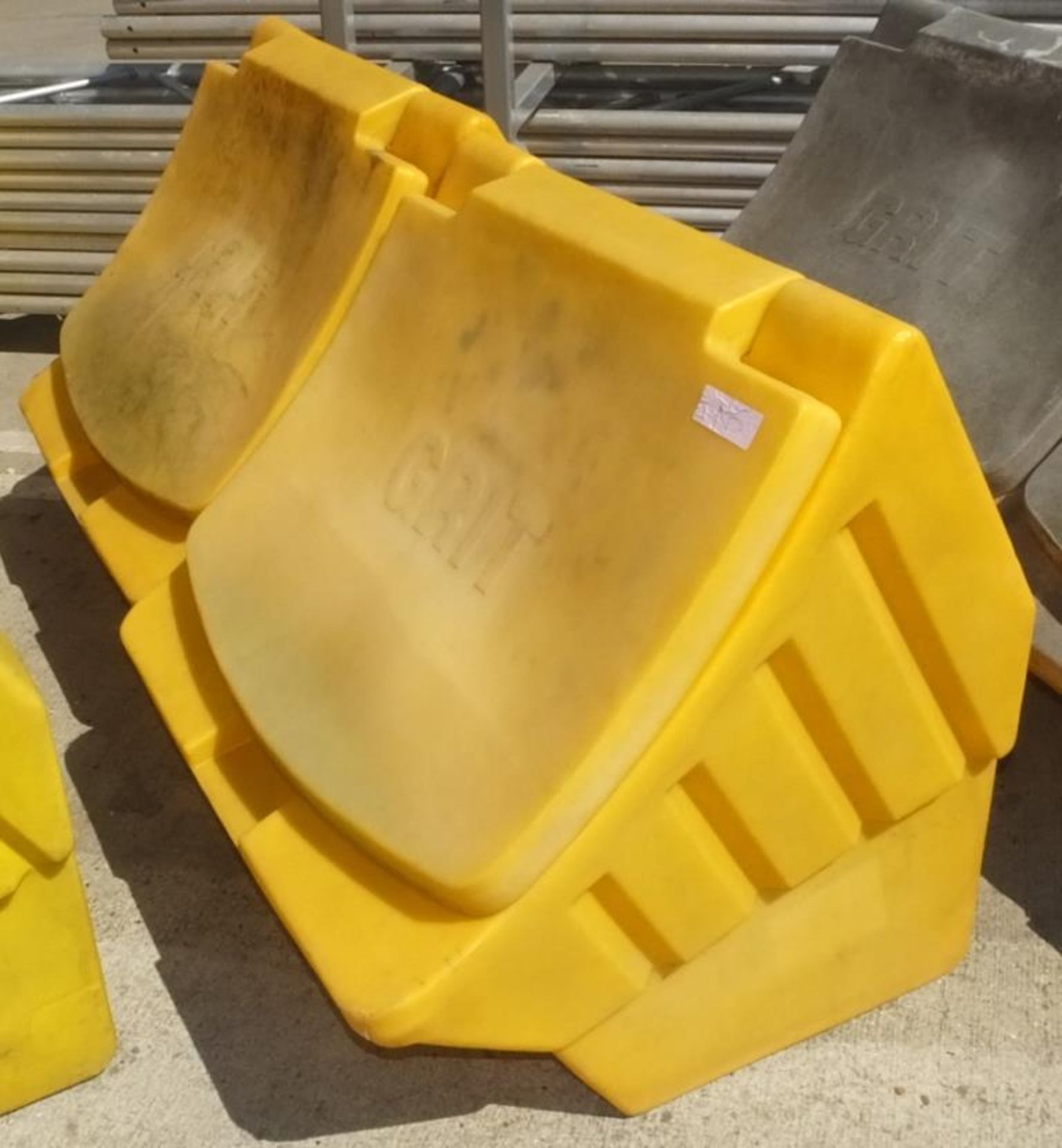 2x Plastic salt grit bins