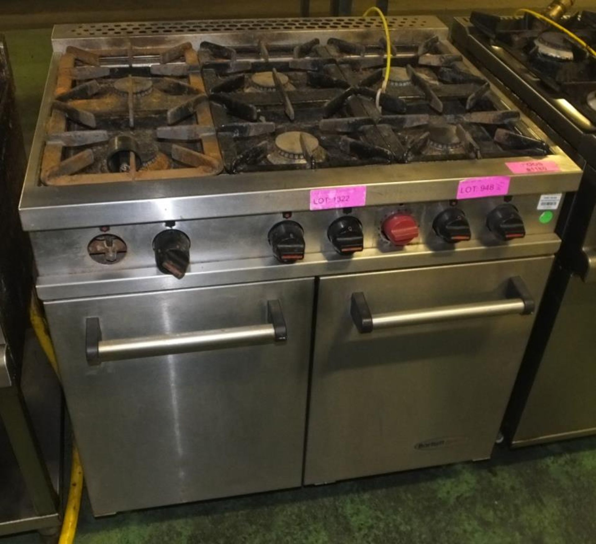 Bartlett 6 Burner Range Cooker - Spares or repair.