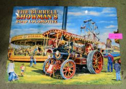 Burrell Showman Tin Sign 700x500mm.