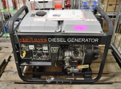 Ex MoD Unused 7.5kVA Diesel Generator 120/240V.