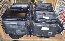 17x Toshiba LCD Colour TVs. Keyboards.