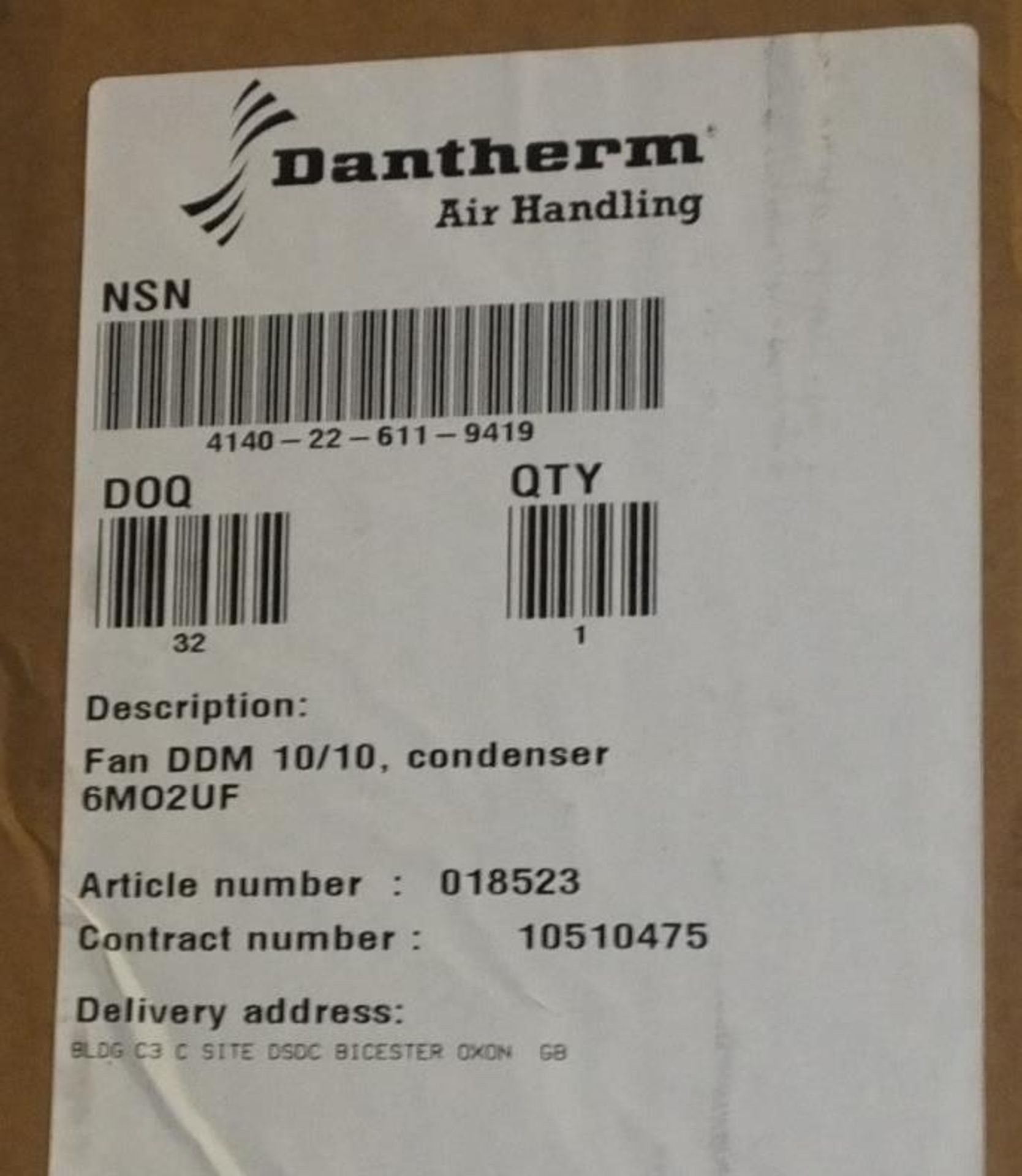 Dantherm Spares 4140226119419 Fan DDM 10/10 Condenser 6MO2UF - Image 3 of 3