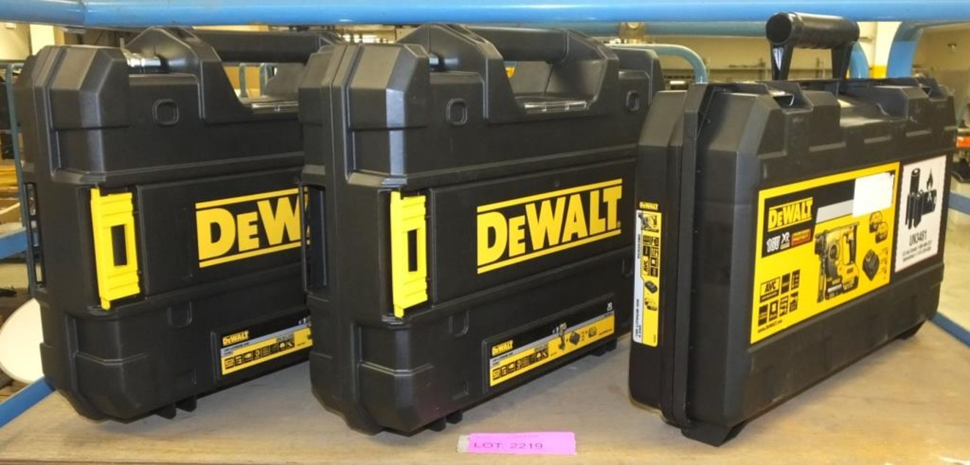 3x Dewalt power tool cases - empty