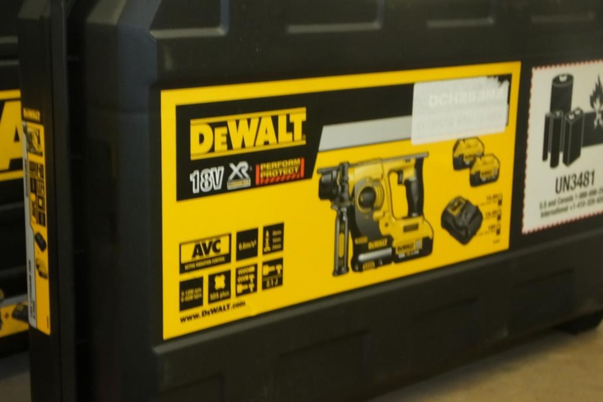 3x Dewalt power tool cases - empty - Image 2 of 4