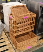 Various Wicker Baskets.