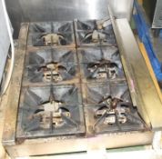 6 Burner Gas Hob - Spares or repair.