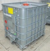 1x Schutz SX EX metal clad and frame IBC 1000LTR plastic container