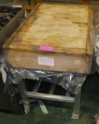 Row & Sons Butchers Block L920 x W610 x H860mm.