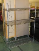 Rack W12000 x D450 x H1700mm.