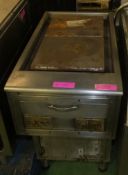 Heavy Double Hotplate W490 x D950 x H900mm - Spares or repair.