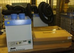 3x Pace Arm-Evac 250 Fume Extractor Units + Accessories
