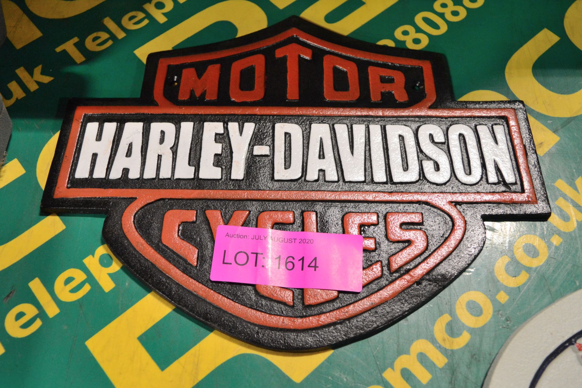 Harley Davidson Cast Sign.