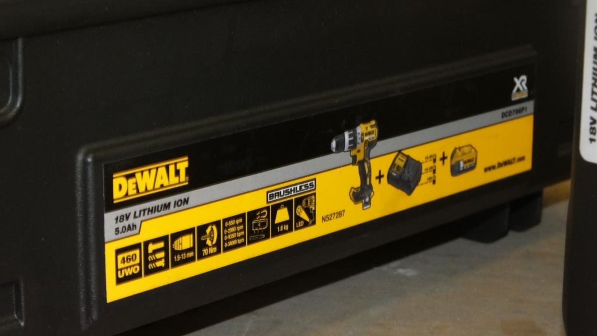 3x Dewalt power tool cases - empty - Image 3 of 4