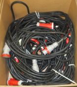 10x Extension Cable Assembly 63A 3-PH IP66/IP67