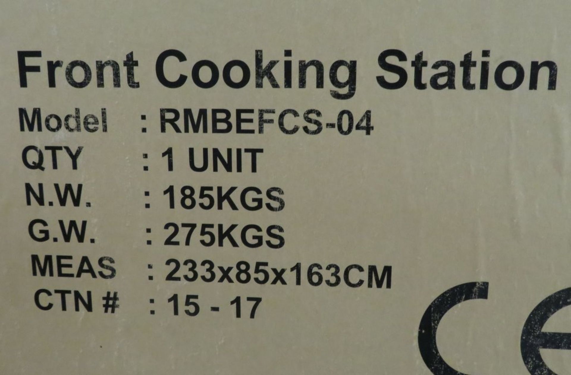 Front cooking station RMBEFCS-04 with carbon filtration, ideal for show cooking, 3 phase electric, n - Image 9 of 9