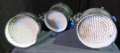 3x LED technologies LED parcan. Some LEDs missing