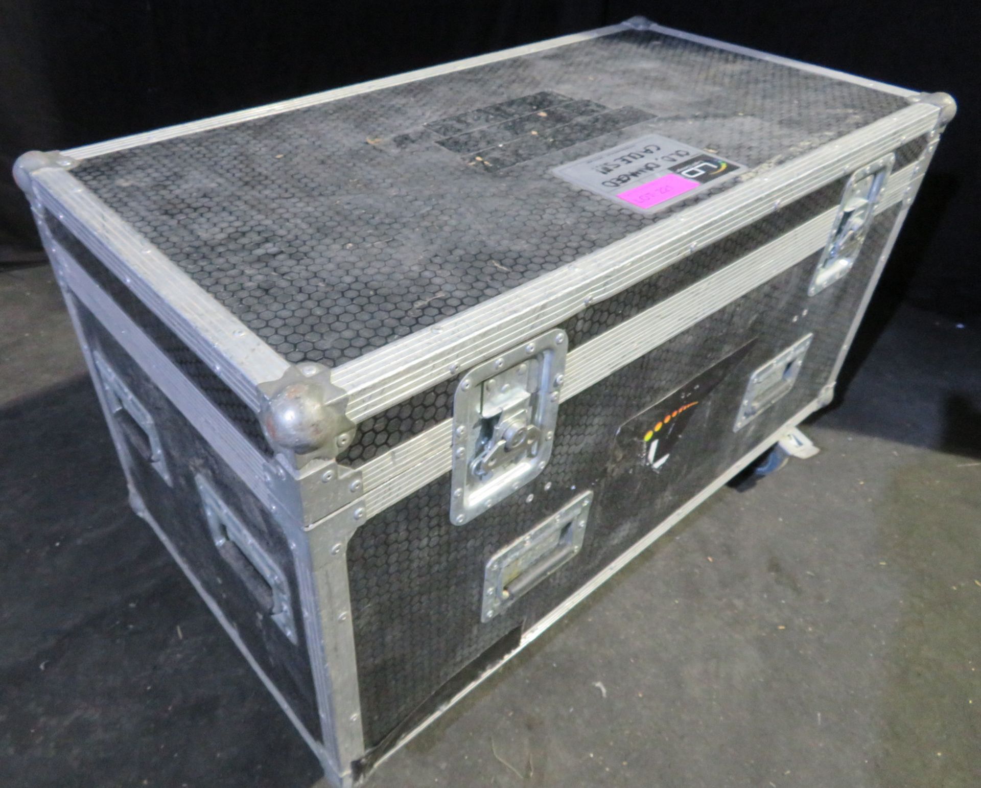Wheeled flightcase with removeable lid internal dimensions: 100x50x40cm (LxDxH) - Image 2 of 5