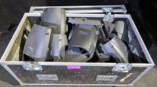 Flightcase of spare casing parts for Martin Mac fixtures