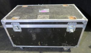 Wheeled flightcase internal dimensions: 120x58x49cm