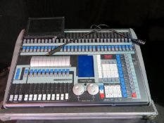 Avolites Pearl Tiger with external monitor in flightcase