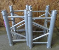 2x Duratruss 50cm quad truss