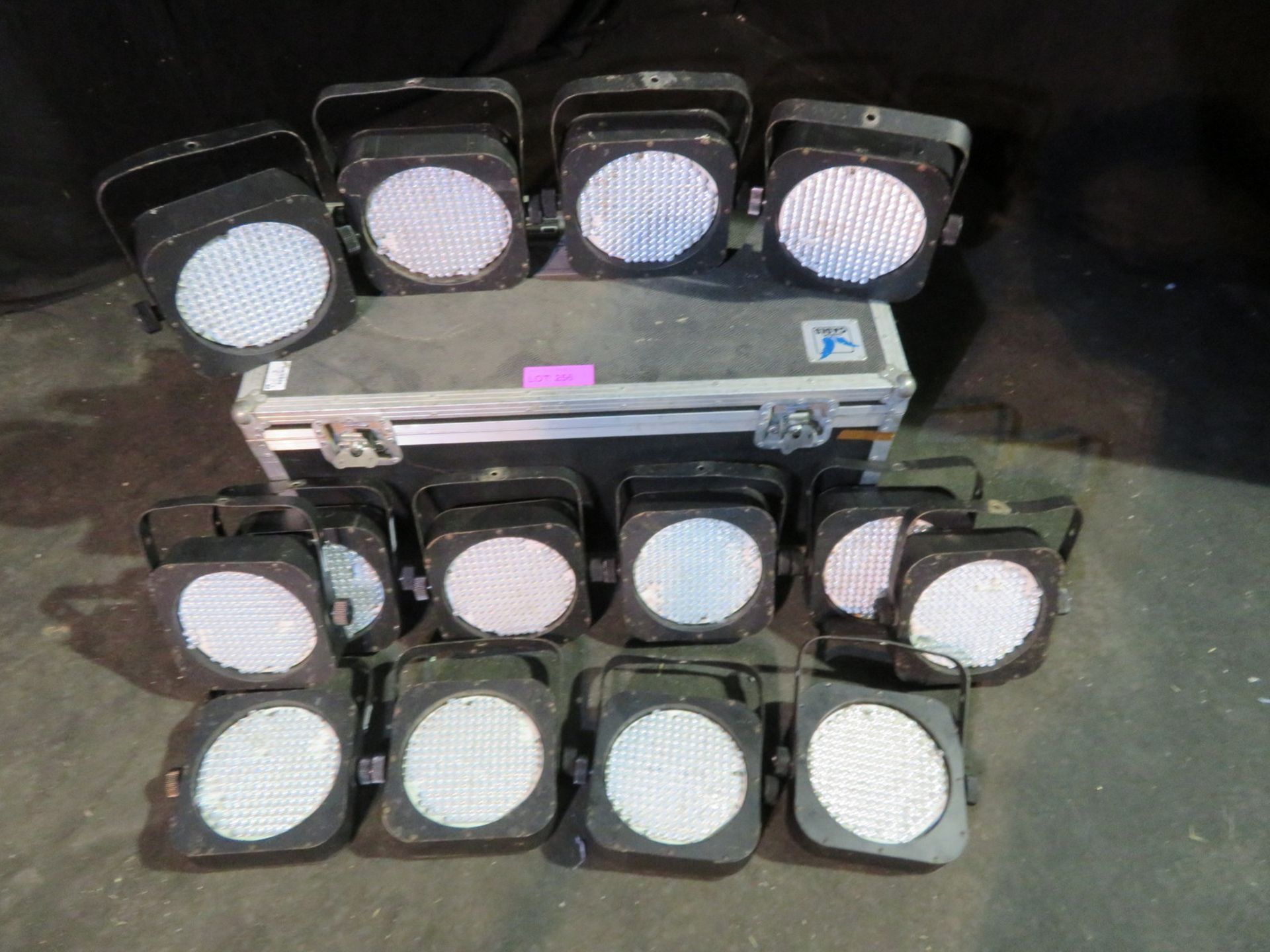 14x LED technologies Zoom flat LED par cans. Some with LEDs missing. Comes in flightcase - Image 2 of 8