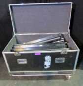 Flightcase of various faulty LED battens for spares or repairs