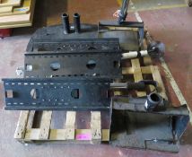 Pallet of various TV and projector brackets and mounts. Including Unicol