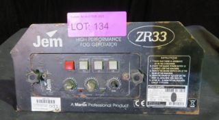 Jem ZR33 fog machine control panel